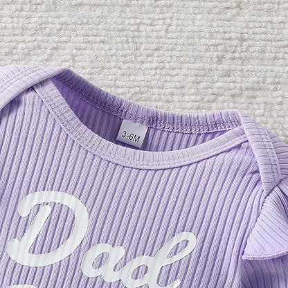 ChuYuKu Baby Girls Newborn Long Sleeve Romper Infant Winter Clothes Floral Pants Outfits with Headband & Mittens 0-6M