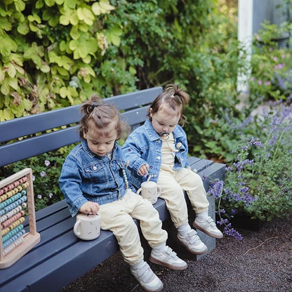 mushie Silicone Snack Cup | Spill Proof Food Container for Toddler and Baby (Bees)