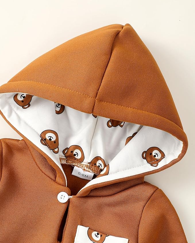 Toddler Baby Boy Clothes Infant Newborn Boy Outfit Long Sleeve Hoodie Sweatshirt Pants Fall Winter Clothes Set