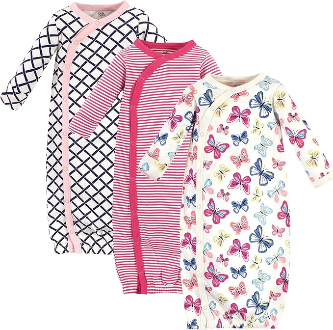 Touched by Nature Unisex Baby Organic Cotton Kimono Gowns