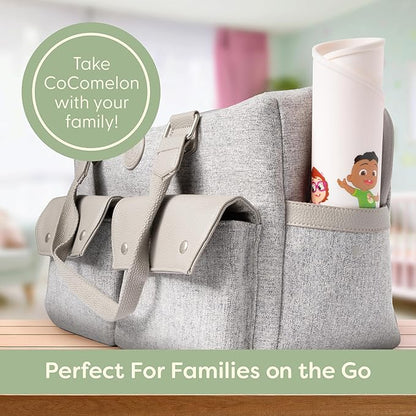 CoComelon Silicone Placemats for Toddlers - Non Slip Placemats for Kids, Reusable Portable Kids Placemat for Dining Table, Baby Food Mat for Restaurants and Home, Baby Placemat with Raised Edges