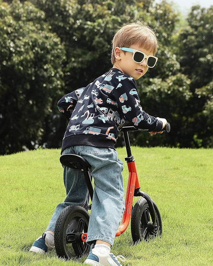 BeiVSlley Toddler Boys 3 Pack Cotton Pullover Crewneck Sweatshirt Long Sleeve Cartoon Shirt Sweaters Tops