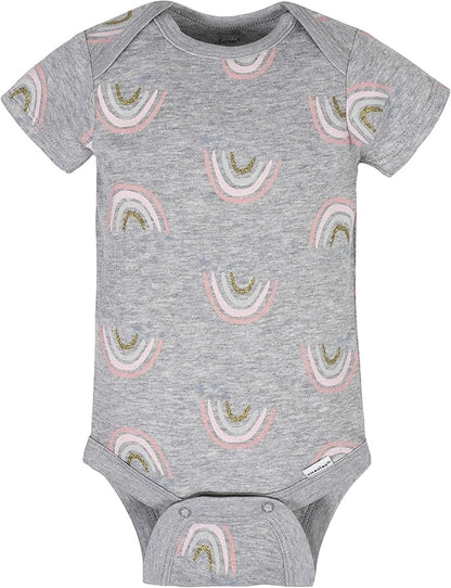 Gerber baby-girls 8-pack Short Sleeve Onesies Bodysuits