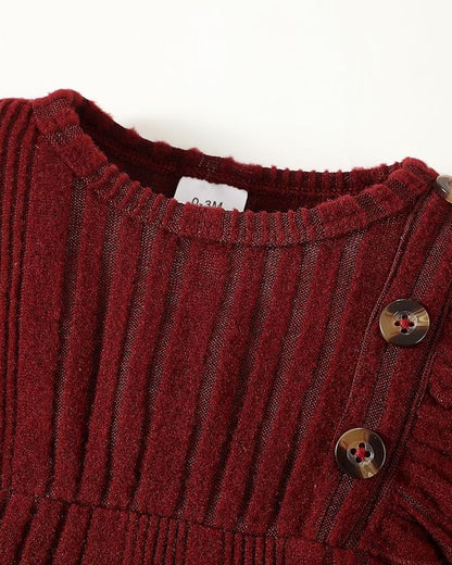 Infant Baby Girl Clothes Newborn Girl Romper Fall Winter Outfit Ruffle Long Sleeve Jumpsuit Romper Cute Baby Girl Outfit