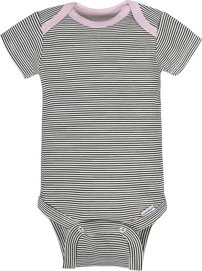 Gerber baby-girls 8-pack Short Sleeve Onesies Bodysuits