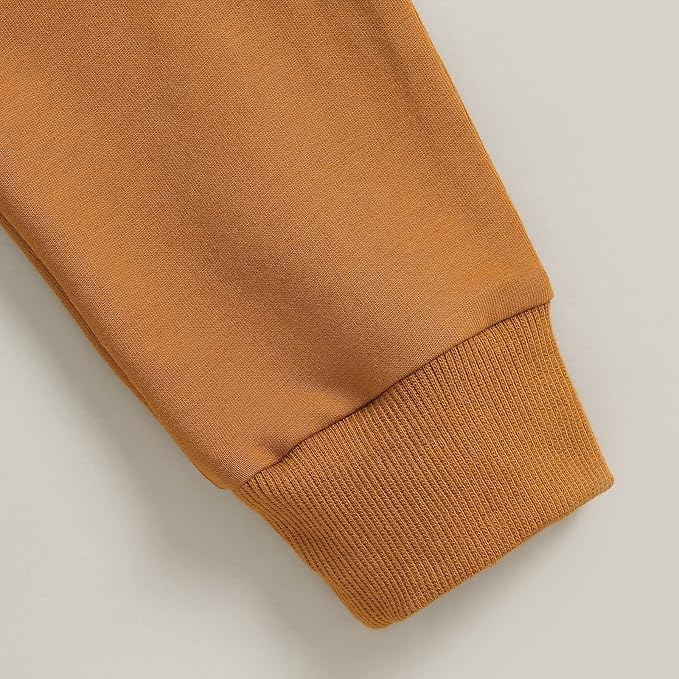 Murnouche Toddler Baby Boy Fall Winter Outfits Letter Crewneck Sweatshirt Casual Pants 2Pcs Clothes Set