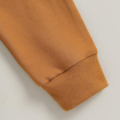 Murnouche Toddler Baby Boy Fall Winter Outfits Letter Crewneck Sweatshirt Casual Pants 2Pcs Clothes Set