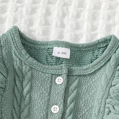 Infant Baby Girl Clothes Newborn Girl Romper Fall Winter Outfit Ruffle Long Sleeve Jumpsuit Romper Cute Baby Girl Outfit