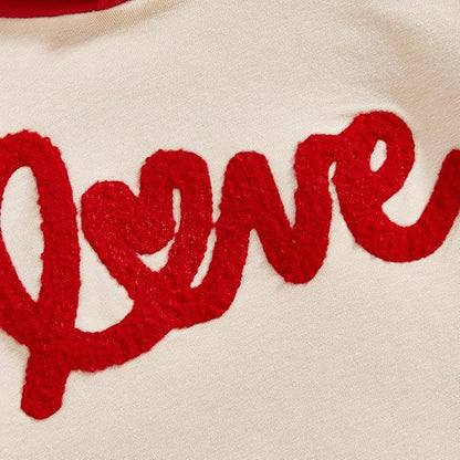 Thorn Tree Baby Boy Valentines Outfit Hooded Sweatshirt Bubble Romper Newborn Sweater Infant Onesie Hoodie