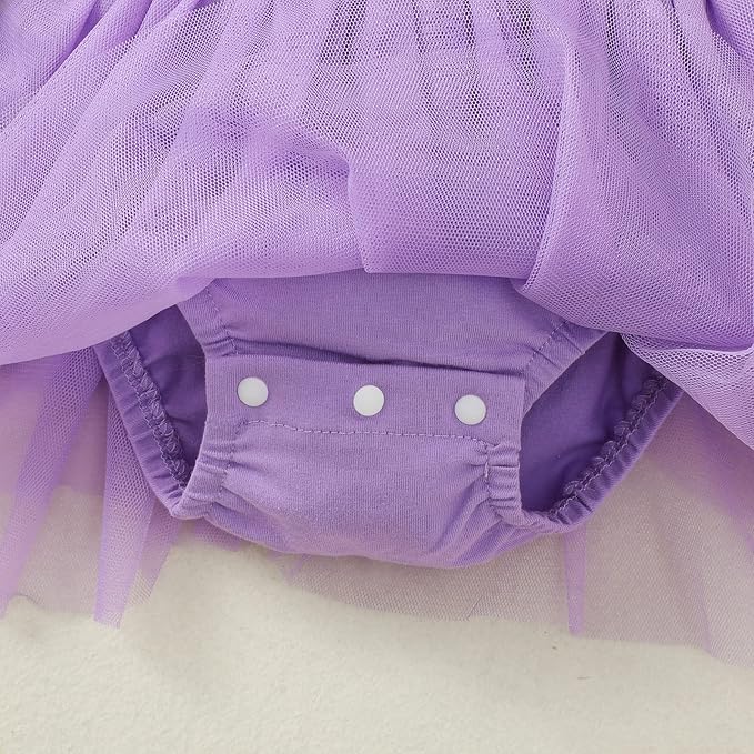 Baby Girl Clothes Infant Ruffle Sleeve Romper Dress Newborn Solid Tutu Skirt Sets Jumpsuit Headband Outfit