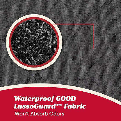 Lusso Gear Car Seat Protector for Baby Car Seat (Bench Seat Cover) - Waterproof - Thick Padding - Protects Fabric or Leather Seats (Black)