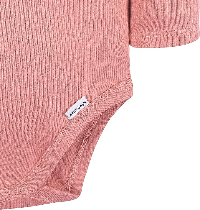 Gerber Unisex Baby Long Sleeve Solid Onesies Multi-pack Interlock 180 Gsm