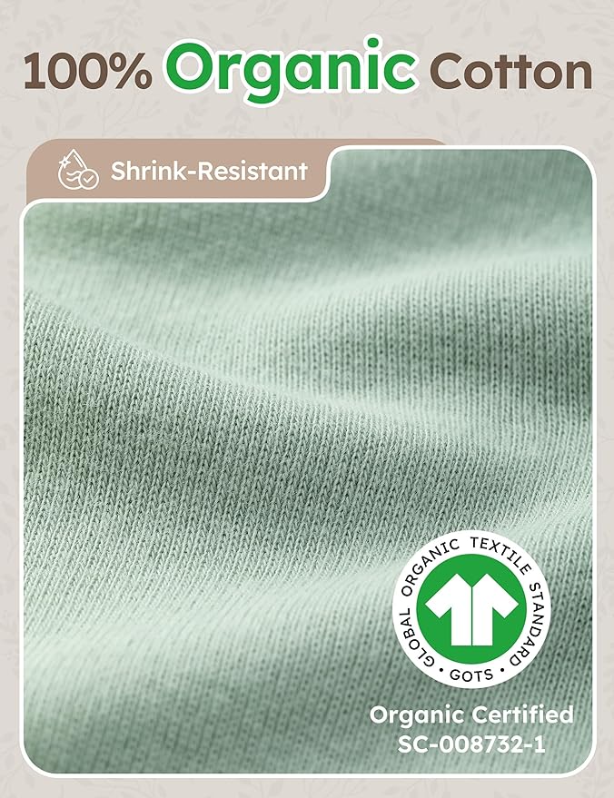 Yoofoss Baby Bodysuits 100% Organic Cotton Baby Onesie Long Sleeve Baby Boys Girls Clothes Soft Newborn Infant Romper, 3 Pack