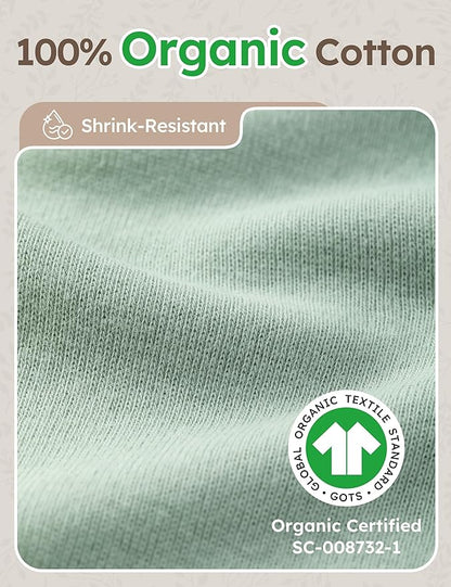 Yoofoss Baby Bodysuits 100% Organic Cotton Baby Onesie Long Sleeve Baby Boys Girls Clothes Soft Newborn Infant Romper, 3 Pack