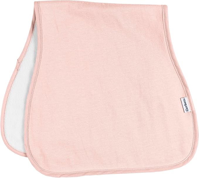 Gerber Baby Unisex Burp Cloths, Pink, Size 10.5" x 21" (Pack of 60)