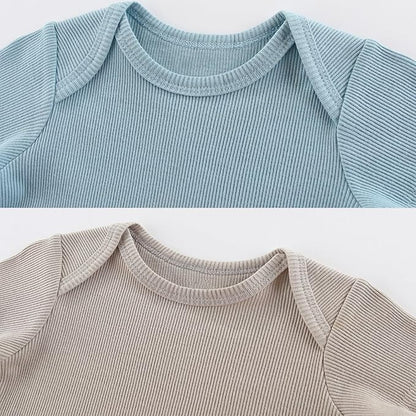 Newborn Baby Short Sleeve Bodysuit Cotton One-Piece Baby Clothes 5-Pack, 0-12 Months