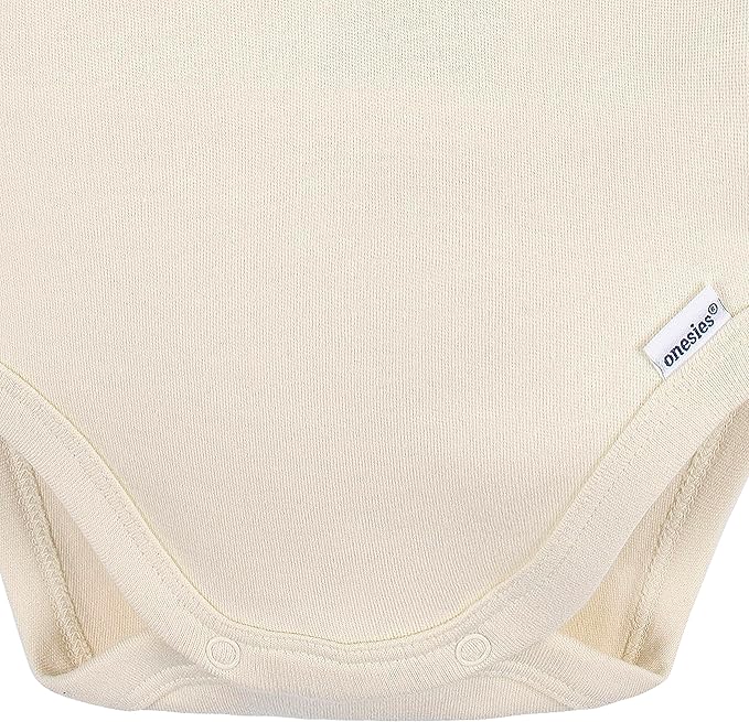 Gerber Unisex Baby Long Sleeve Solid Onesies Multi-pack Interlock 180 Gsm