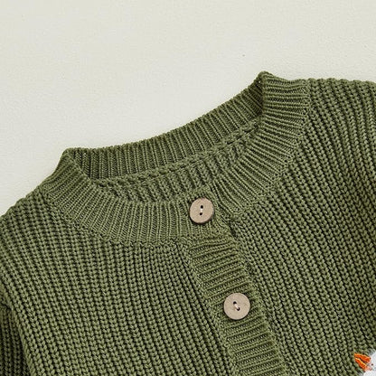 Baby Girl Cardigan Sweater Toddler Goose Embroidered Button Down Knit Sweaters Fall Winter Knitwear Jacket Clothes