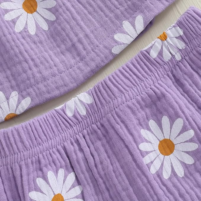 Mubineo Baby Girl Summer Clothes Cute Ruffle Tops Dress Shorts Outfits Set Infant Toddler Shrit Bloomers Princess Outfit