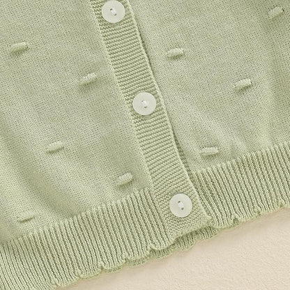 Baby Girl Cardigan Sweater Long Sleeve Button Up Knit Sweatshirt Jacket Toddler Baby Girl Fall Outfits