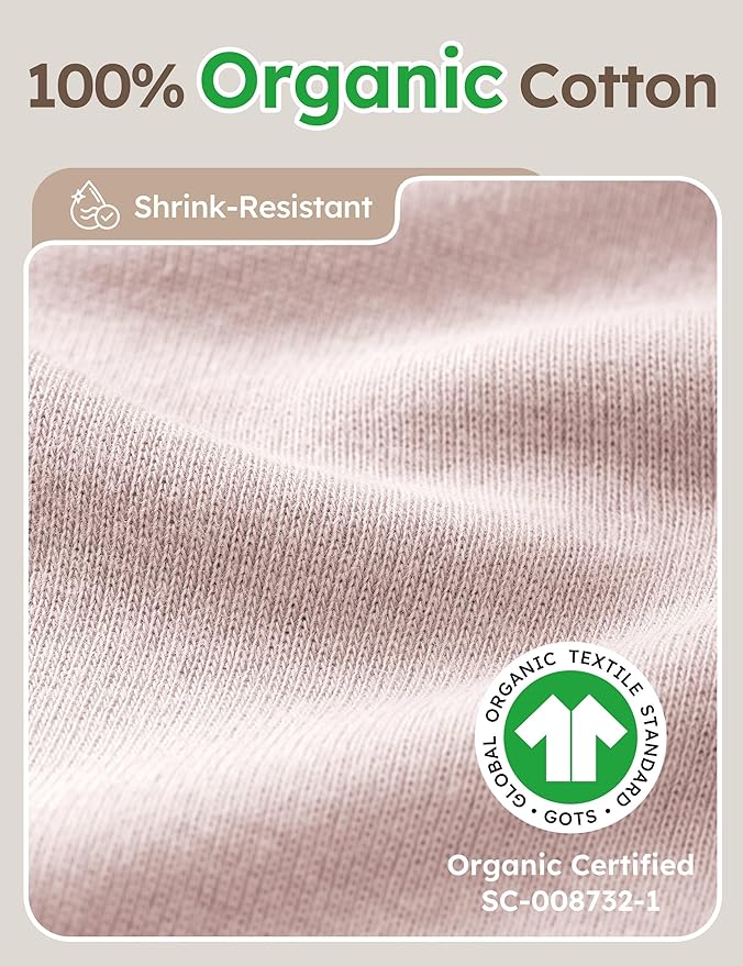 Yoofoss Baby Bodysuits 100% Organic Cotton Baby Onesie Long Sleeve Baby Boys Girls Clothes Soft Newborn Infant Romper, 3 Pack