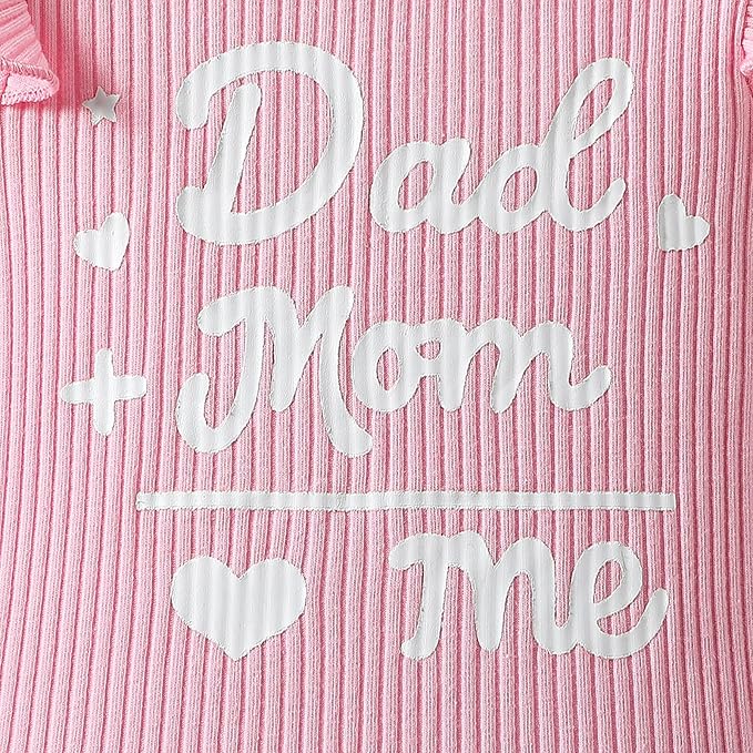 ChuYuKu Baby Girls Newborn Long Sleeve Romper Infant Winter Clothes Floral Pants Outfits with Headband & Mittens 0-6M