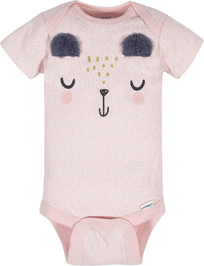 Gerber baby-girls 8-pack Short Sleeve Onesies Bodysuits