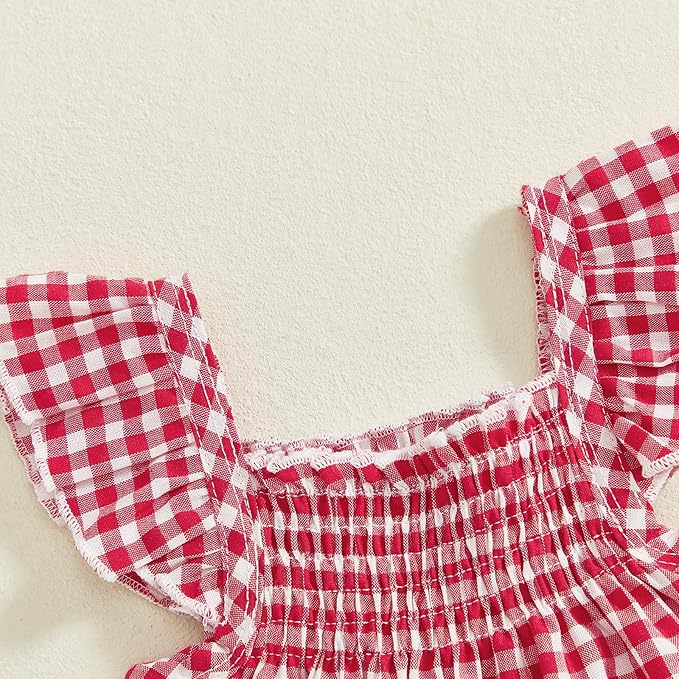 Mubineo Baby Girl Summer Clothes Cute Ruffle Tops Dress Shorts Outfits Set Infant Toddler Shrit Bloomers Princess Outfit