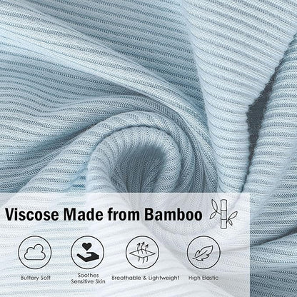 ROMPERINBOX Bamboo Onsies Baby Boy Short Sleeve 3 Pack Baby Bodysuit for Newborn Infant 0-24 Months, Viscose from Bamboo