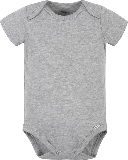 Gerber baby-boys 5 Pack Onesies Multi-packs Bundle Interlock 180 Gsm
