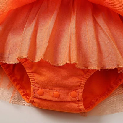 Magic Park 0-18M Infant Bodysuit Tutu Dress Baby Girl Romper Dress Toddler Solid Color Tulle Skirt Baptism Holidays Outfits