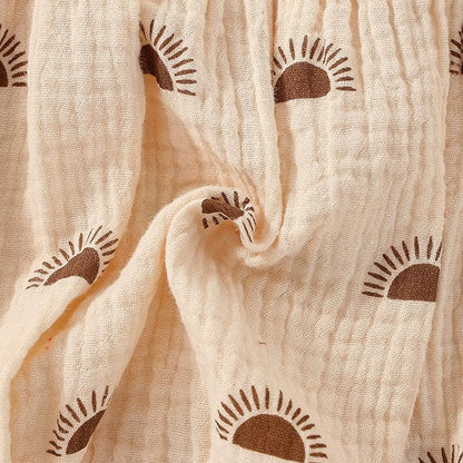 2pcs Infant Baby Girls Romper Dress Headband Long Sleeve Clothing Flowers Newborn Boho Girl Outfit Jumpsuit Clothes