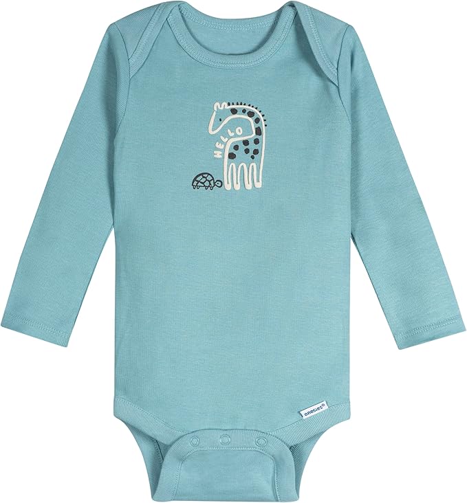 Onesies Brand, Unisex Baby, 6-Pack Long Sleeve Bodysuits