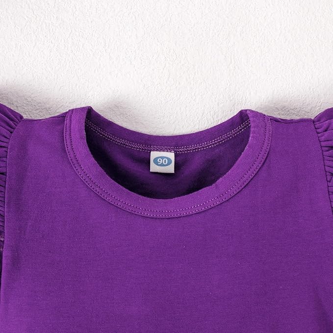 Magic Park 0-24M Infant Girl Romper Baby Girls Solid Color Bodysuit Toddler Ruffle Jumpsuit Shirts Casual Tops Baptism Shirt