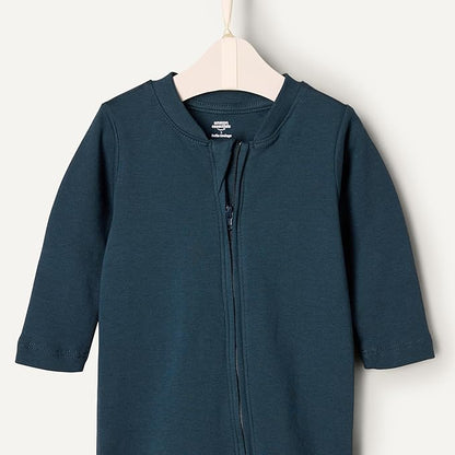 Amazon Essentials x Sofia Grainge Unisex Babies' Cotton Footed Sleep and Play Bodysuit, Pack of 2