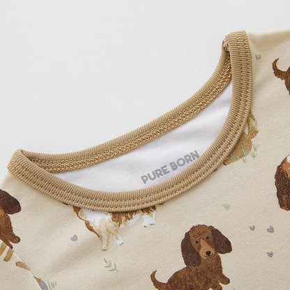 pureborn Baby Boys Girls Bodysuit Super Soft Cotton Romper 0-24 Months