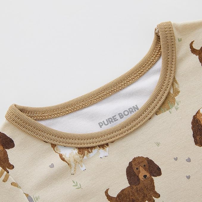 pureborn Baby Boys Girls Bodysuit Super Soft Cotton Romper 0-24 Months