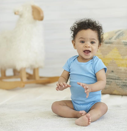 Gerber baby-girls 5-pack Solid Onesies Bodysuits