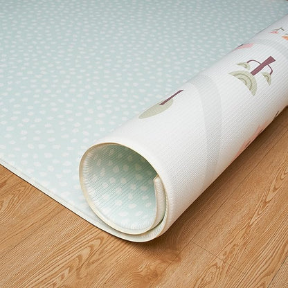Reversible Play Mat 82” x 55” - for Infants, Babies, Toddlers, Kids | Waterproof, Durable, Non-Toxic, Easy-to-Clean | Thick & Large Soft Foam Floor Mat for Gym, Nursery, Playroom