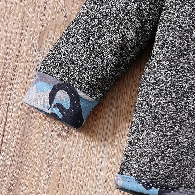 Baby Boy Clothes Infant Hoodie Tops Outfit Long Sleeve Sweatshirt Plaid Pants 2pcs Set 0-36 Months