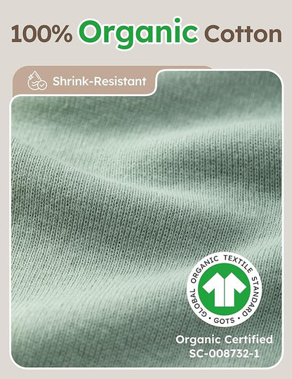 Yoofoss Baby Bodysuits 100% Organic Cotton Baby Onesie Long Sleeve Baby Boys Girls Clothes Soft Newborn Infant Romper, 3 Pack