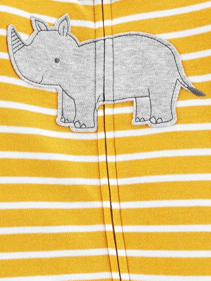 Simple Joys by Carter's baby-boys 2-way Zip Thermal Footed Sleep and Play, Pack of 2