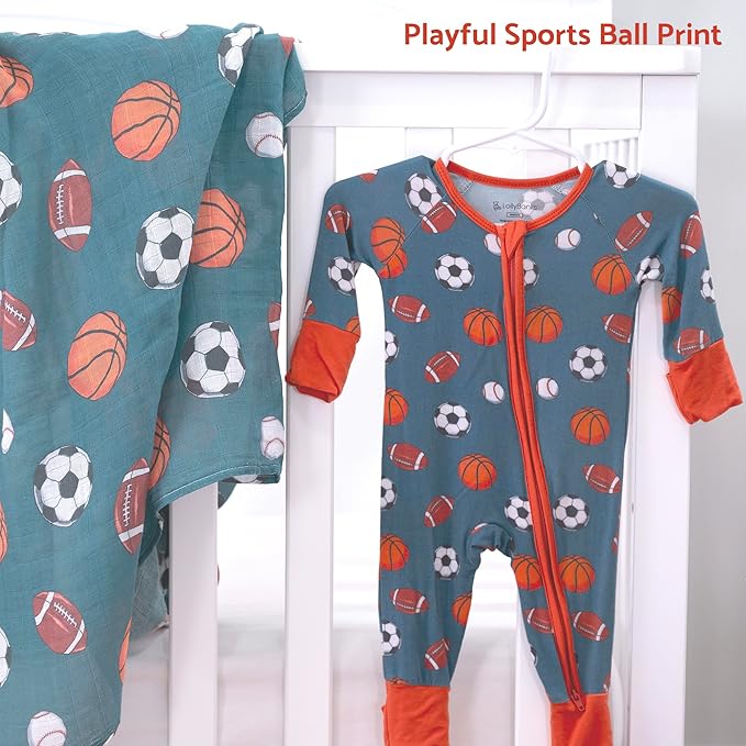 LollyBanks Baby Pajamas, 2-Way Zipper Infant Romper, 95% Viscose Made from Bamboo and 5% Spandex, Baby Sleepers