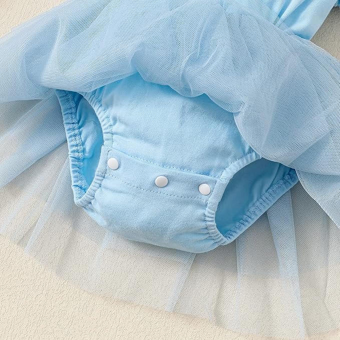 Baby Girl Clothes Infant Ruffle Sleeve Romper Dress Newborn Solid Tutu Skirt Sets Jumpsuit Headband Outfit