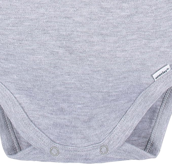 Gerber Unisex Baby Long Sleeve Solid Onesies Multi-pack Interlock 180 Gsm