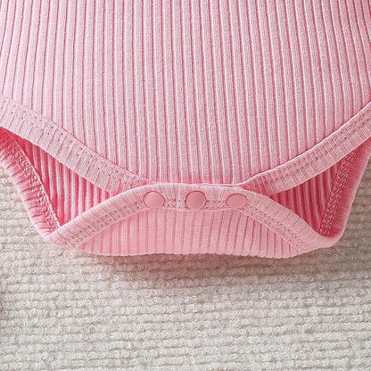 ChuYuKu Baby Girls Newborn Long Sleeve Romper Infant Winter Clothes Floral Pants Outfits with Headband & Mittens 0-6M