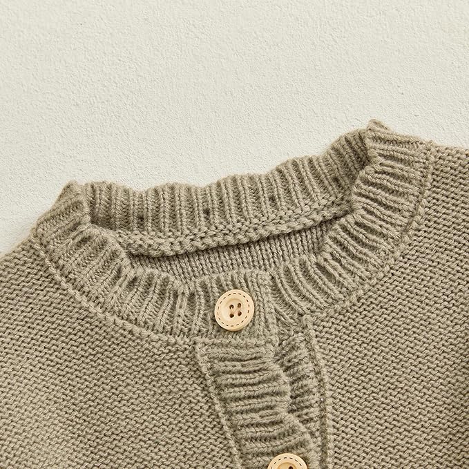 Baby Girl Cardigan Sweater Long Sleeve Button Up Knit Sweatshirt Jacket Toddler Baby Girl Fall Outfits