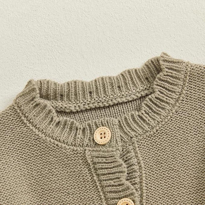 Baby Girl Cardigan Sweater Long Sleeve Button Up Knit Sweatshirt Jacket Toddler Baby Girl Fall Outfits