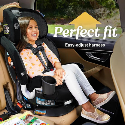 Graco Turn2Me 3-in-1 Rotating Convertible Car Seat, London, Rear-Facing Rotation, Forward-Facing Mode, Highback Booster Up to 100 lbs, Adjustable Headrest & Harness, Steel Reinforced Frame