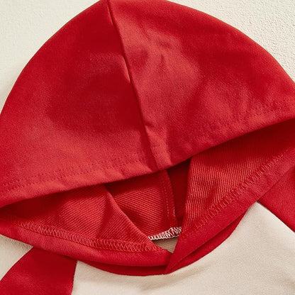 Thorn Tree Baby Boy Valentines Outfit Hooded Sweatshirt Bubble Romper Newborn Sweater Infant Onesie Hoodie